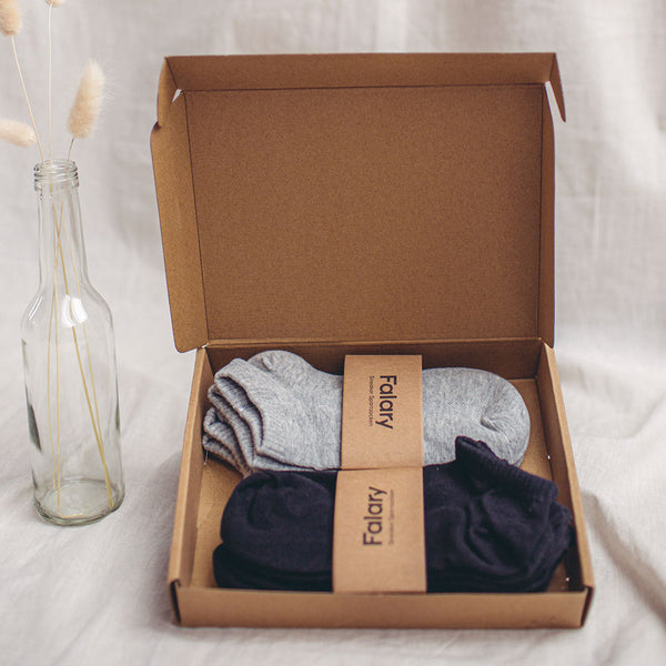 Falary 10 Paar Active Sneakersocken  für Herren aus Bio-Baumwolle